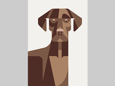 Labrador Retriever Portrait WIP art artwork dog illustration labrador portrait retriever wip