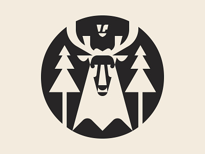 Tokoro Symbol (B&W) brand branding deer icon illustration logo logo design logotype symbol tokoro