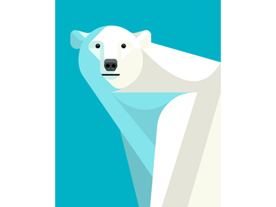Polar Bear Portrait artwork bear brill design illustration josh lumadessa polar portrait
