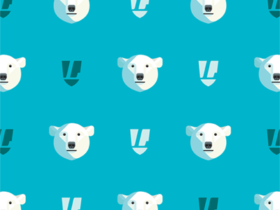 Lumadessa Polar Bear Pattern bear brill design illustration josh lumadessa pattern polar