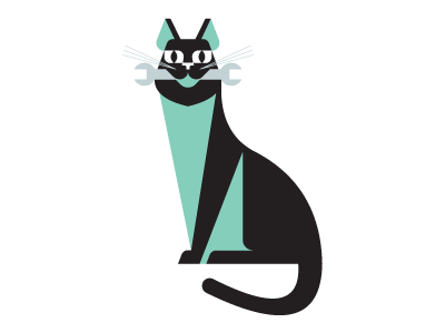 Black Cat Garage Logo