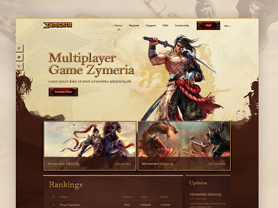 Zymeria - Old School Gaming banner banner add design dragon website fighting dragons with pixels game game art game design gaming website multiplayer game website website design