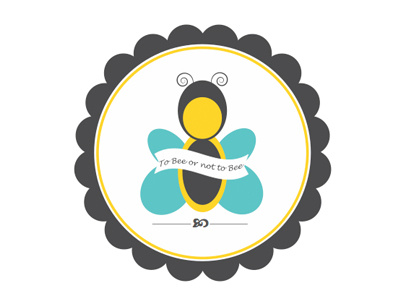 To BEE or not to BEE - A spelling bee competition logo