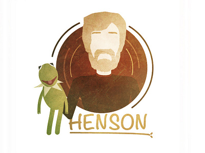 Jim Henson famous kermit people portrait