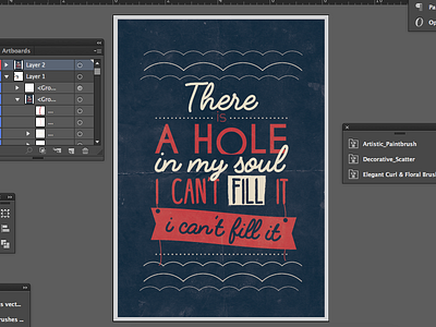There's a Hole in My Soul bastille flaws poster typography
