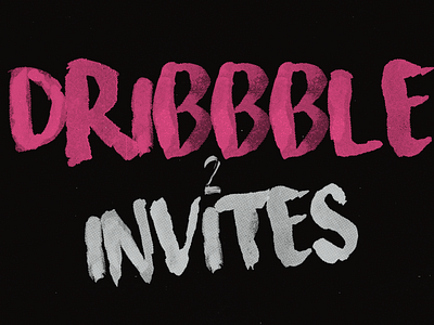 (3) Dribbble invites 2018 invitation invite
