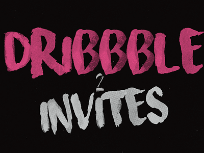 (3) Dribbble invites