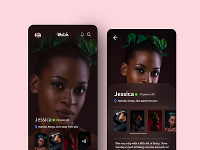 Dating App Concept app design ui uidesign uidesigner ux