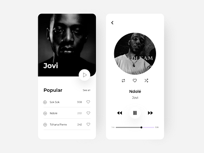 Music App UI app design illustration ui uidesign uidesigner ux