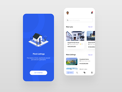 Rental UI app design illustration minimal ui uidesign uidesigner uiux ux