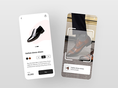 AR Shoe market app design ui uidesign uidesigner uiux