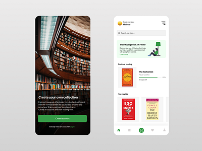 Book Library UI design minimal ui uidesign uidesigner uiux ux