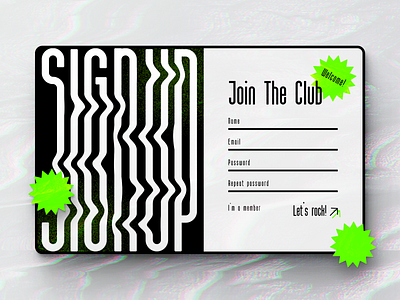 Daily UI :: 001 (Sign Up) 001 daily daily 100 challenge daily ui dailyui design illustrator modern sign up signup technology typography ui ui ux ui design uidesign uiux webdesign