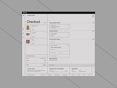 Daily UI :: 002. Checkout (Step 3) brutalism brutalist checkout checkout form design minimalism ui ui ux ui design uidesign uiux web design webdesign website