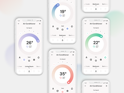 Daily UI :: 007 Settings. Smart Home App.