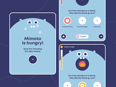 Quiz Page - Portal for Children by Faith Rosenberg on Dribbble