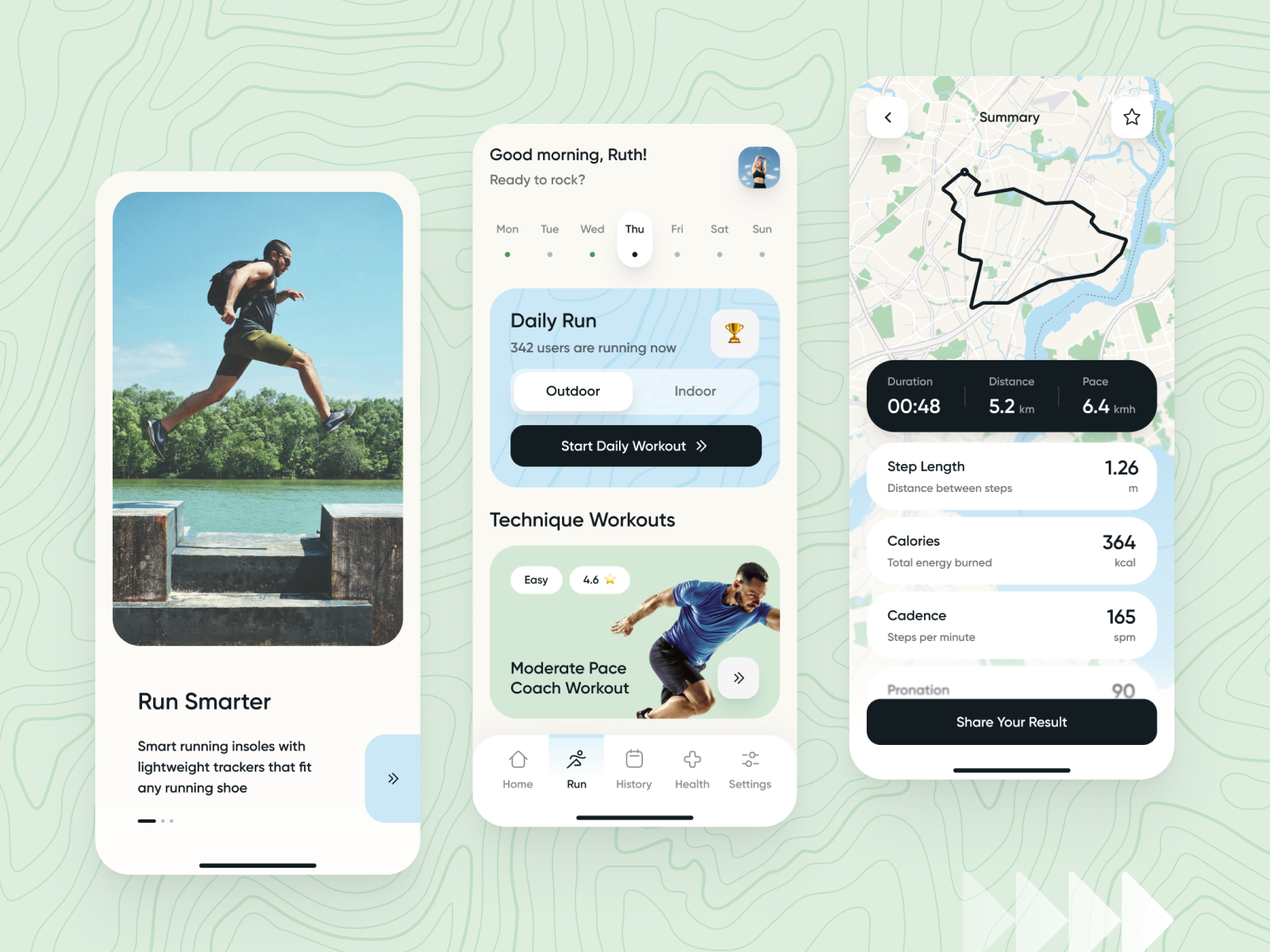 Smart Insoles & Running Tracker App by Faith Rosenberg for intent