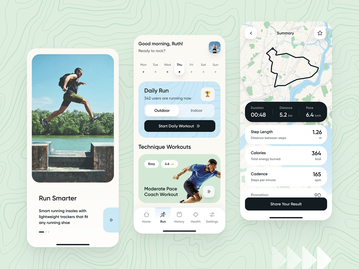 Smart Insoles & Running Tracker App by Faith Rosenberg for intent on