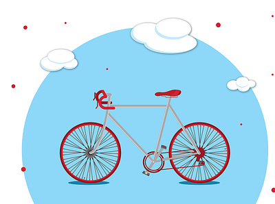 Bi-Cycle (Version 2) adobe adobe illustrator bicycle bicycle art design graphic design illustration illustration art illustrator vector