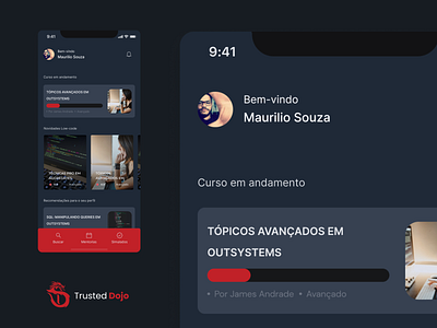 APP - Trusted Dojo design figma mobile ui