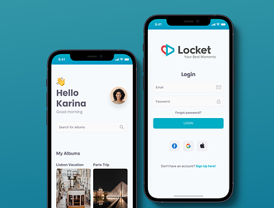 Locket App design figma mobile ui ux