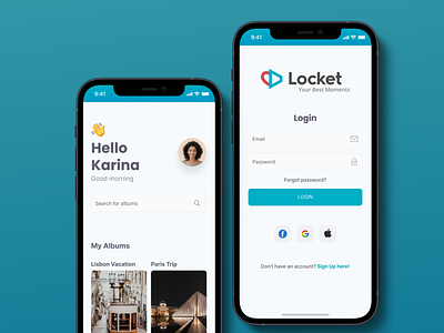 Locket App design figma mobile ui ux