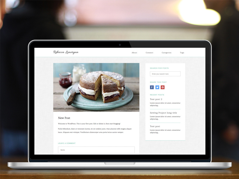 Single blog post layout by Ashley St Pier on Dribbble