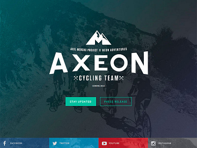 Axeon landing page flat landing page ui web