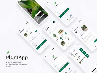 PlantApp | buying plants app buy flowers plant shop ui