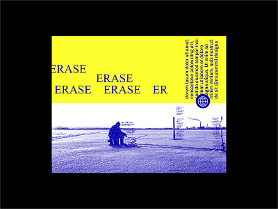 Erase artwork baugasm best posters concept designchallenge everydaydesign graphic design poster poster collection posteraday posters type typography