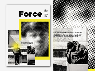 Force - Poster aiga artwork baugasm best posters concept designinspiration everydayposter eyeondesign graphicdesign instagram photoshop police brutality poster collection posteraday posters swiss design swiss posters type typographic poster typography