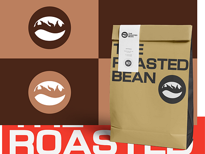 The Roasted Bean Logo brand identity branding concept everydaydesign everydaylogodesign graphic design icon identity illustration logo logo 2d logo design logodesignchallenge logooftheday logotype minimal packaging type typography vector