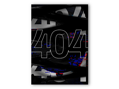 404 Error Poster Design