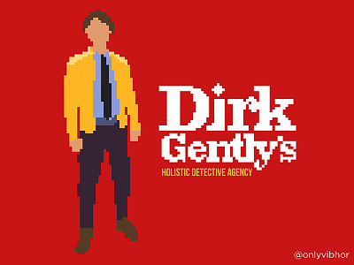 Dirk Gently Pixel Art