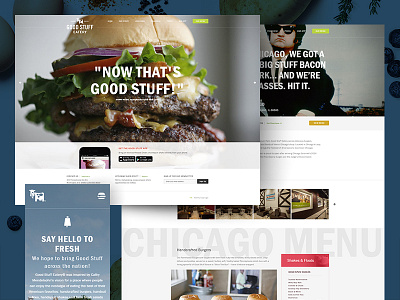 Launched: Good Stuff Eatery burger design eatery good hamburger launched restaurant stuff ui web webdesign