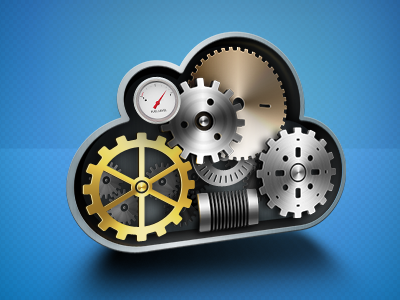 Cloud Power Artwork artwork cloud engine gears icon power