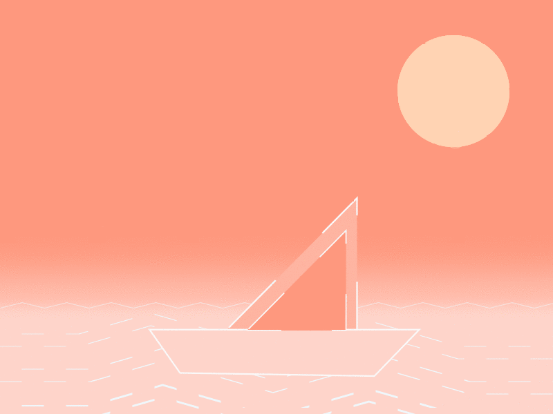 Summer Vibes aftereffects animated animated gif animation boats branding design flat gif motion design motion graphics summer vector
