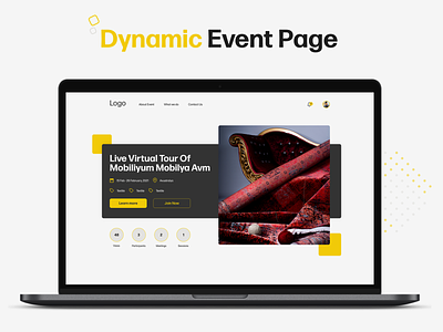 Company Matcher Dynamic Event Page adobe xd banner design eventpage ui uiux web webdesign