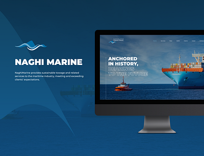 NAGHI MARINE Website adobe xd branding design graphic design marine website ui uiux ux web design