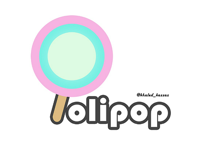 Lolipop logo design ui branding candy