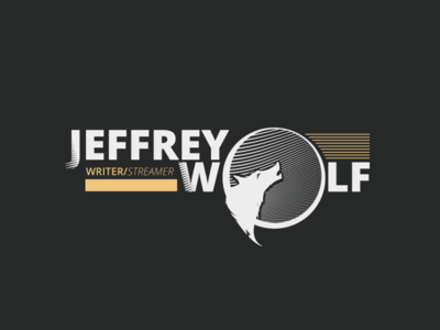 Jeff Wolf - Logo Design branding branding and identity illustration logo logo design streamer wolf logo