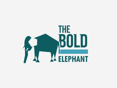 The Bold Elephant - Logo Design brand designer elephant elephant logo logo logo design logo design branding logotype logotype designer
