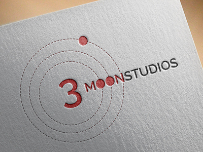 3 Moon Studios - Logo Concept branding branding designer logo logo design logo design branding logomark logotype logotype designer mock up moon moon logo