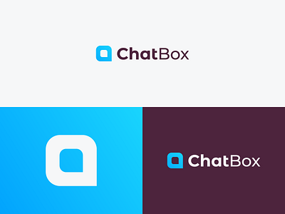 ChatBox - Logo Design app brand design brand identity branding chat clean design flat icon identity logo logo design minimal minimalist simple simple design tech vector web