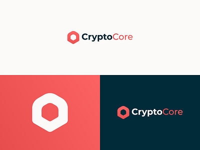 CryptoCore - Logo Design brand design brand identity branding clean creative crypto design flat icon identity logo logo design minimal minimalist simple simple design tech vector