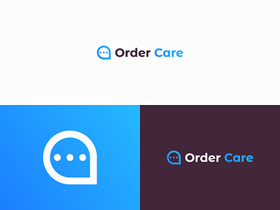 Order Care - Logo Proposal app brand design brand identity branding chat clean creative design flat icon identity logo logo design minimal minimalist simple simple design tech technology