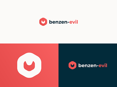 Benzen-evil - Logo Design brand design brand identity branding chemistry clean clever creative design flat identity logo logo design minimal minimalist modern simple simple design