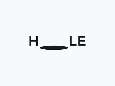 HOLE clean clever creative creativity design flat logo logo design minimal minimalist modern simple simple design vector