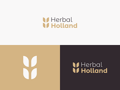 Herbal Holland - Logo Proposal brand design brand identity branding clean creative design flat herbal icon identity logo logo design minimal minimalist modern nature nature logo simple simple design