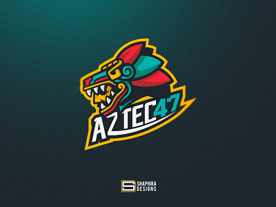 AZTECA Mascot Logo